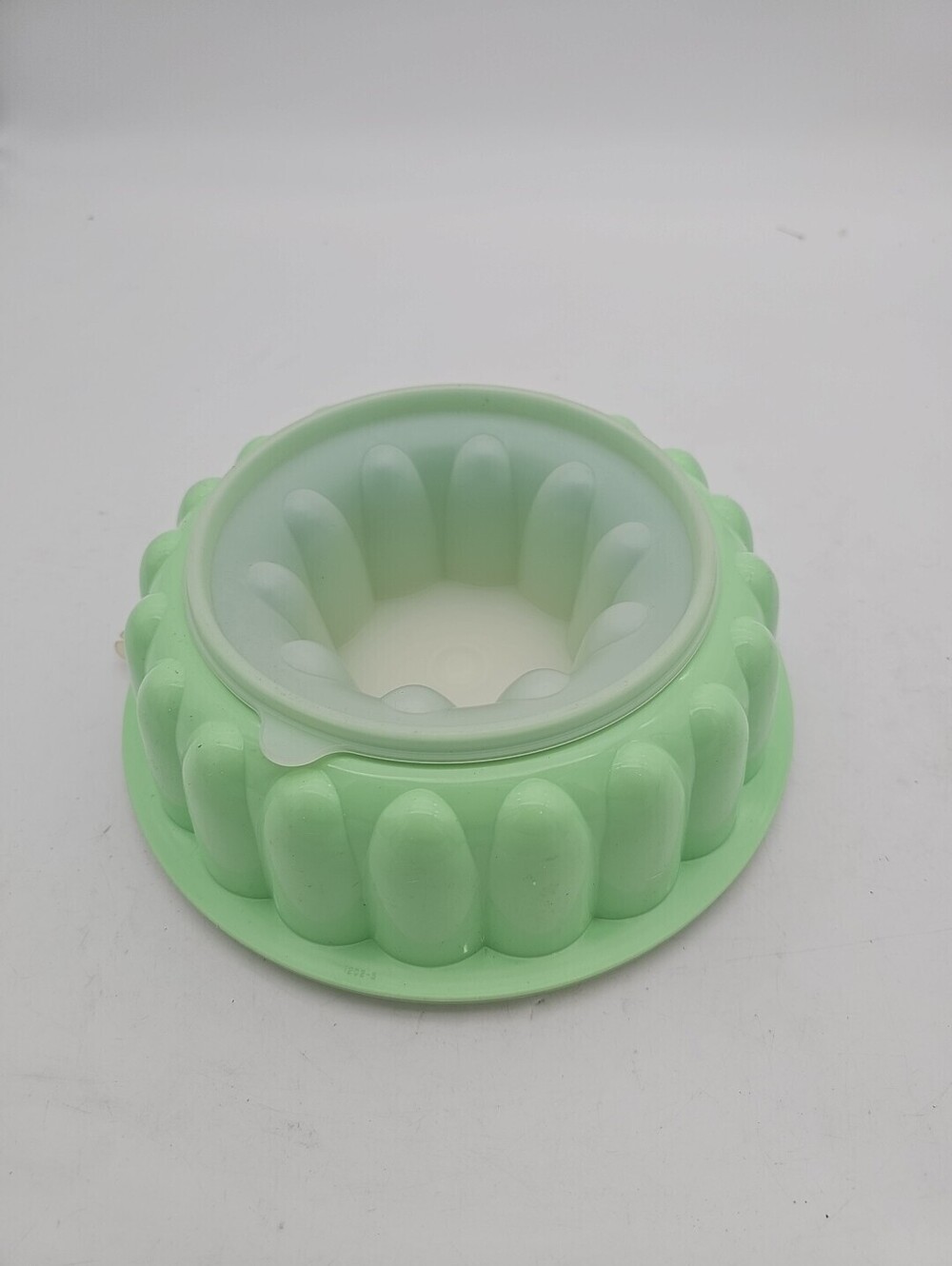 Vintage Tupperware Jel-Ring Ice Ring 3-piece Jello Gelatin Mold Set Mint Green